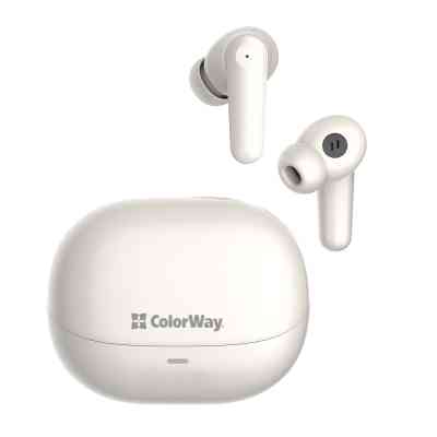Наушники ColorWay Slim TWS-1 Earbuds Long Life Beige (CW-TWS1BE) Винница