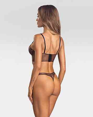 Комплект Obsessive Soranna top & crotchless thong 2XL/3XL Sex Aura Київ