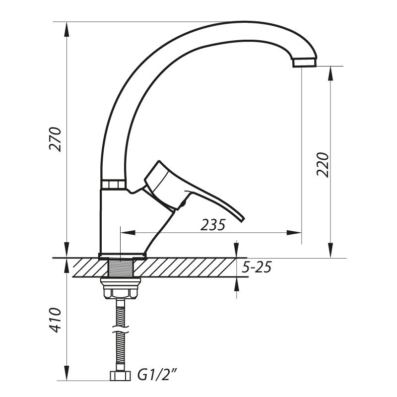 Змішувач для кухні Zerix DYU 181   ( ZX2895 ) 20744 Харків - фото 2