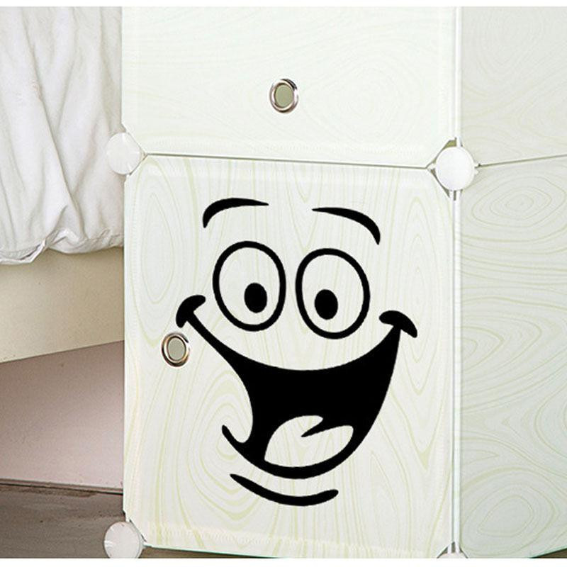 Наклейка для дома интерьерная Смайл 23 на 19 см черный Киев - изображение 3