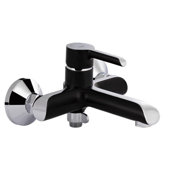 Змішувач для ванни з душовим гарнітуром Qtap Grand QTGRABCR006 Chrome/Black Харків - фото 3