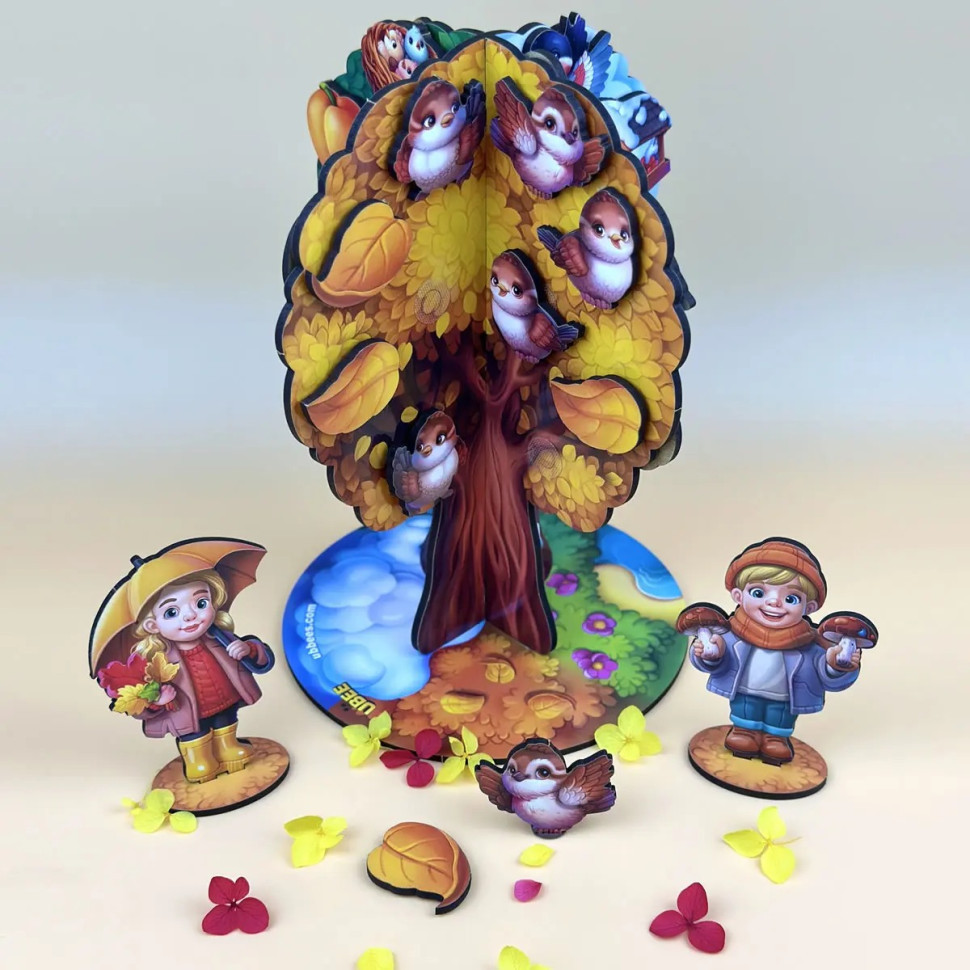 Дитяча настільна гра "Пори року абрикоса" (ПСД295) PSD295 дерев'яна Вінниця - фото 7