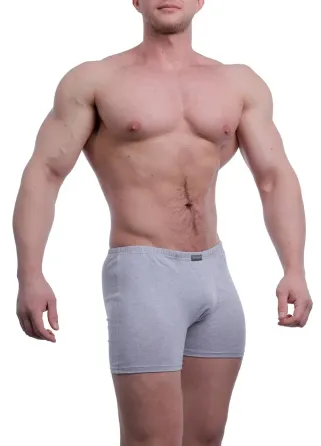 Труси чоловічі шорти однотонні з бавовни. Колір Сірий меланж Atlet 950119 56 Київ