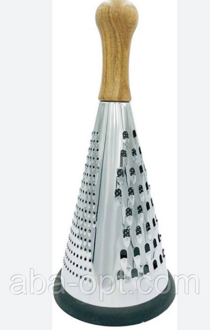 Терка конус з дерев'яною ручкою L 27.5 см Карло ( шт ) Одеса - фото 1