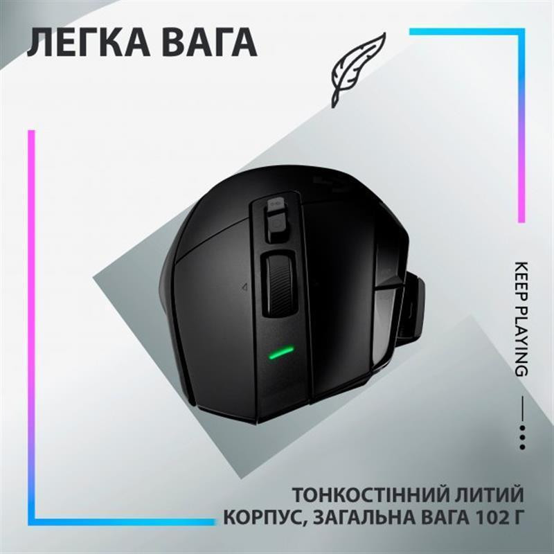 Миша бездротова Logitech G502 X Lightspeed Black (910-006180) Чорний Харків - фото 6