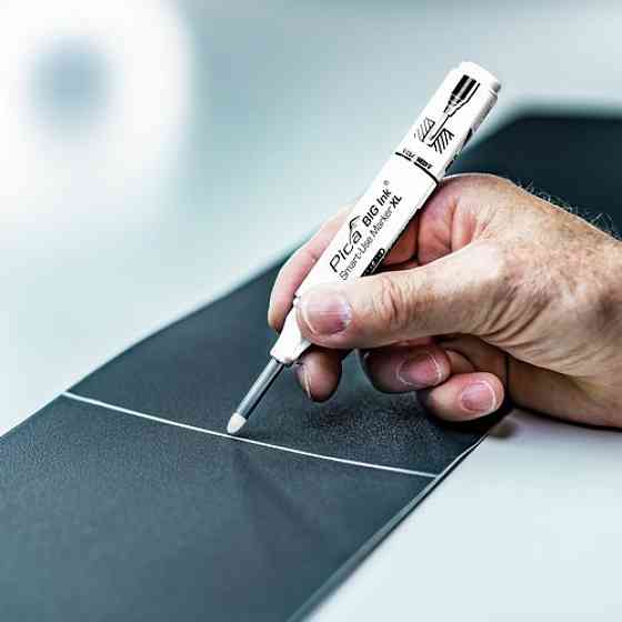 Маркер фірмовий з довгим носиком Pica BIG (170/52) Ink Smart-Use Marker XL, білий Одеса