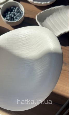 Салатник фігурний 25 см 300 мл  "Білий Бангкок" 101-0485 кераміка для дому та ресторану Київ
