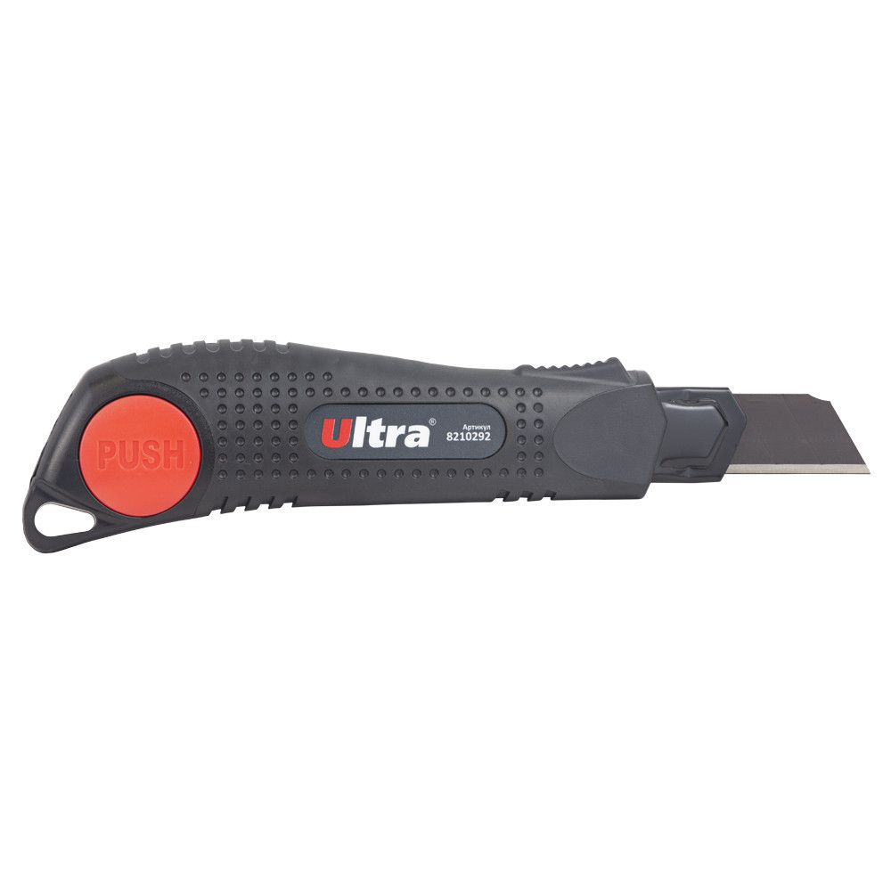Ніж сегментний лезо 18 мм корпус ABS/TPR автоматичний замок ULTRA (8210292) Київ - фото 3
