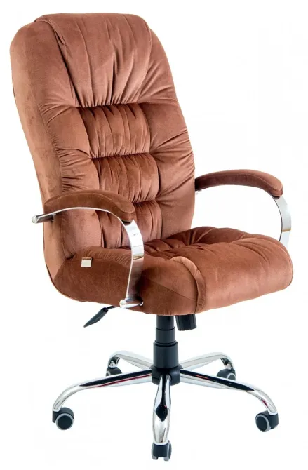 Офисное Кресло Руководителя Richman Richard Leonis 42 Хром М2 AnyFix Коричневый Киев - изображение 1