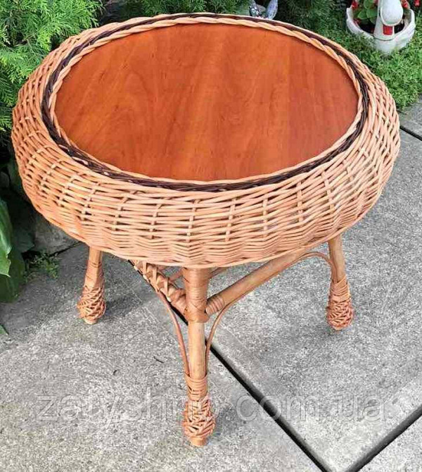 Журнальный стол из лозы (50*50) Киев - изображение 7