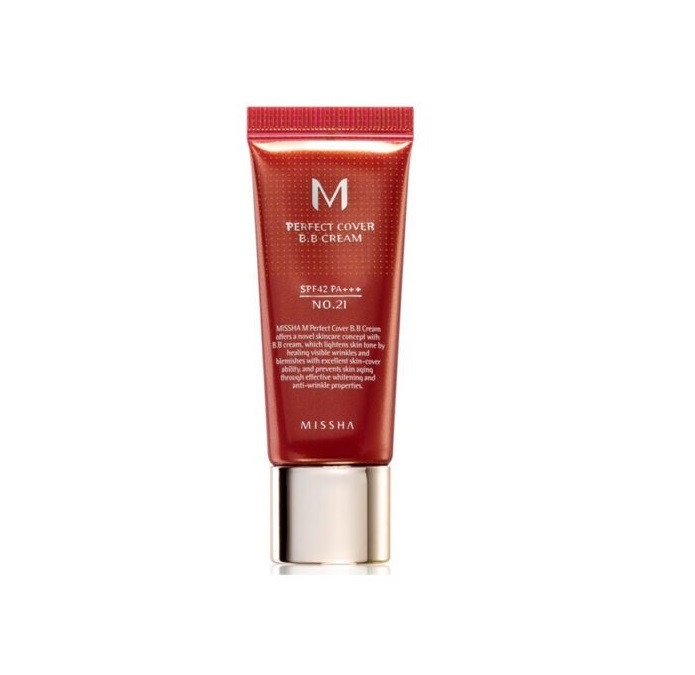 ВВ-крем с идеальным покрытием M Perfect Cover BB Cream №21 SPF42 Missha 20 мл Киев - изображение 1