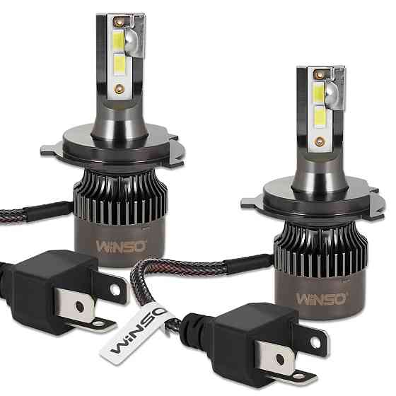 Автолампа Winso LED H4 12/24V 50Вт 5000Лм 6500K CSP3570 2шт Львів