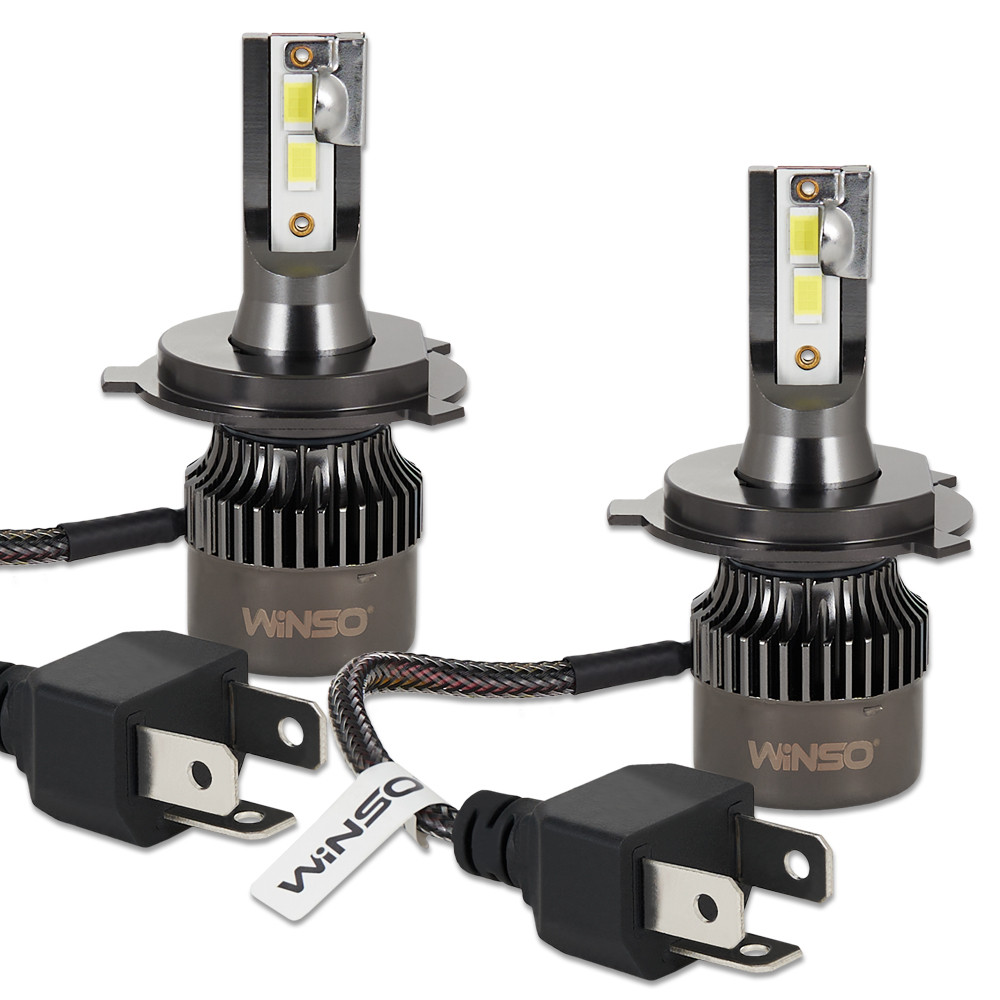 Автолампа Winso LED H4 12/24V 50Вт 5000Лм 6500K CSP3570 2шт Львів - фото 3