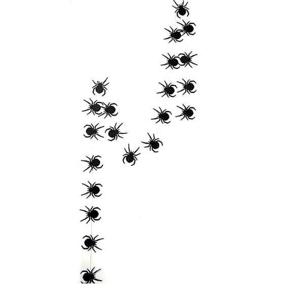 Гирлянда Пауки на Хэллоуин 3 м черный Киев