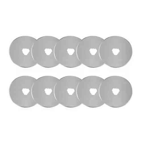 Набір із 10 змінних лез для роликового ножа діаметром 28 мм, 10 шт. у пластиковому футлярі Київ