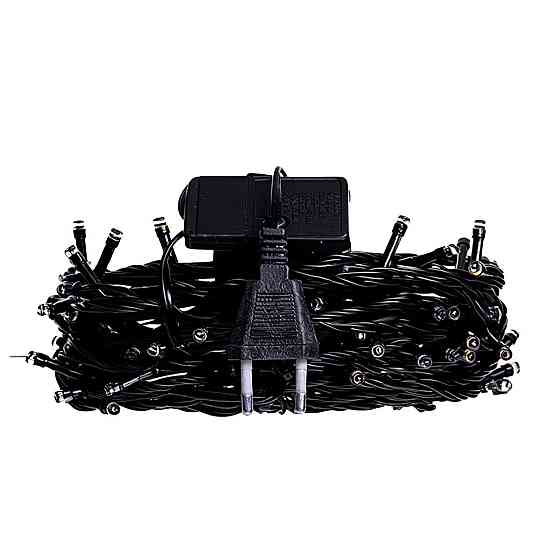 Garlando Новорічна гірлянда кімнатна нитка 22 м 220 LED чорний провід Жовтий W220LED22MBY Коломия