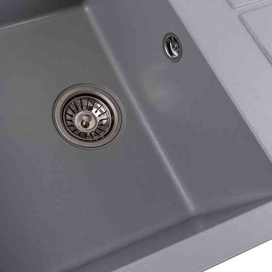 PLATINUM Гранітна мийка для кухні Platinum 7950 Selena матова Сірий металік Київ