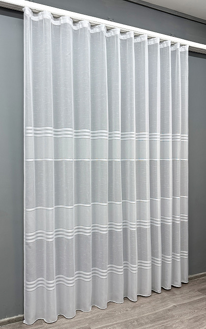 Тюль VR-Textil 1356т Мережка Льон Білий 300х270 см (42-0081) Київ - фото 3