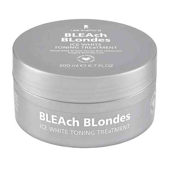 Маска для волосся з синім пігментом Bleach Blondes Ice White Toning Treatment Mask Lee Stafford 200 мл Київ