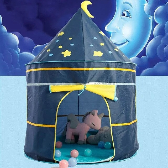 Дитячий ігровий намет Замок (135х105х105см),Синя SBR Київ - фото 3