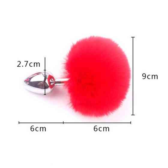 Анальна пробка з хвостиком — Коричневий - 7,5 * 2,8 см — Анальні іграшки Вінниця