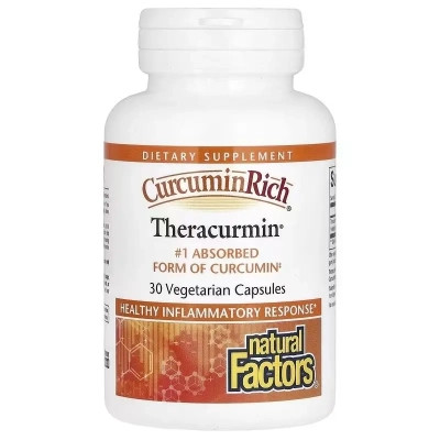 Травы Natural Factors Экстракт куркумина, теракурмин, 30 мг, CurcuminRich, Theracurmin, 30 (NFS-04542) Винница - изображение 3