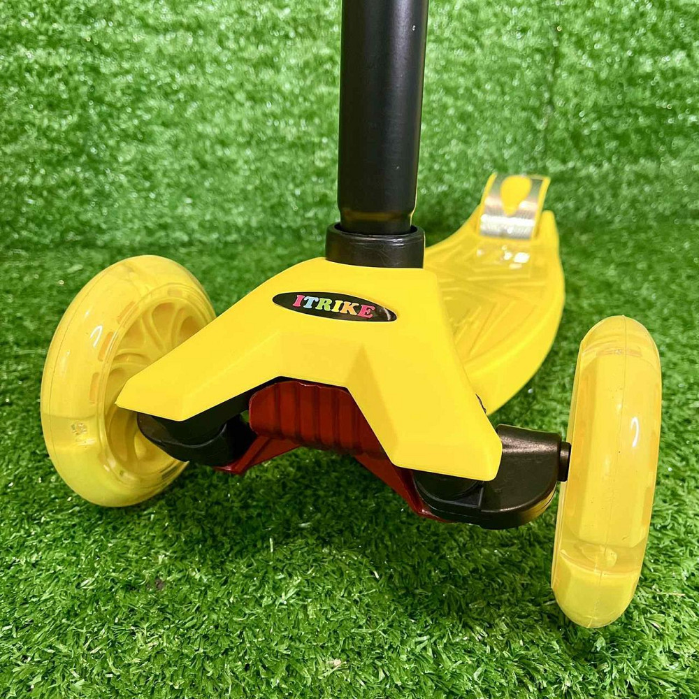 Самокат триколісний iTrike MAXI з підсвічуванням коліс Жовтий (JR 3-003-Y) Чернігів - фото 10