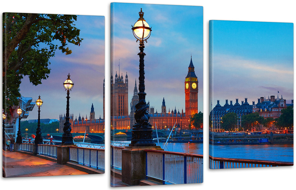 Модульна картина Набережна Art-205_3 Київ - фото 1