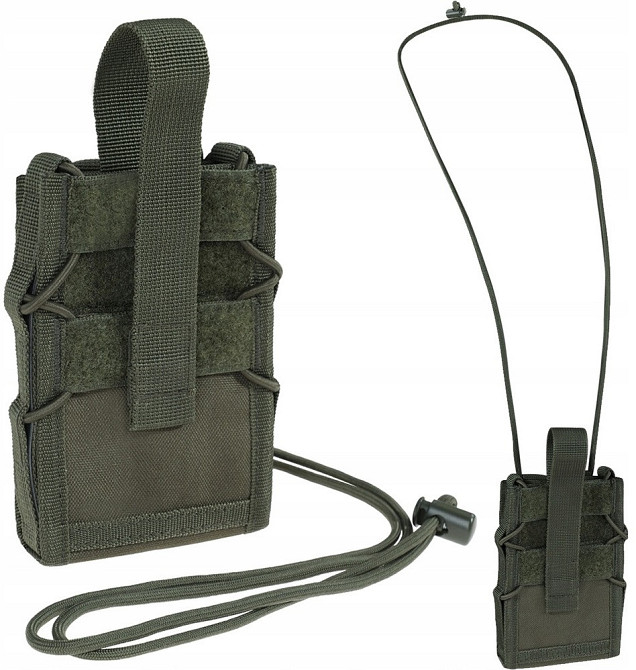 Тактичний Підсумок для смартфона та документів із системою Molle та ременем Mil-Tec від Sturm (13492001) Olive Нововолинськ - фото 1