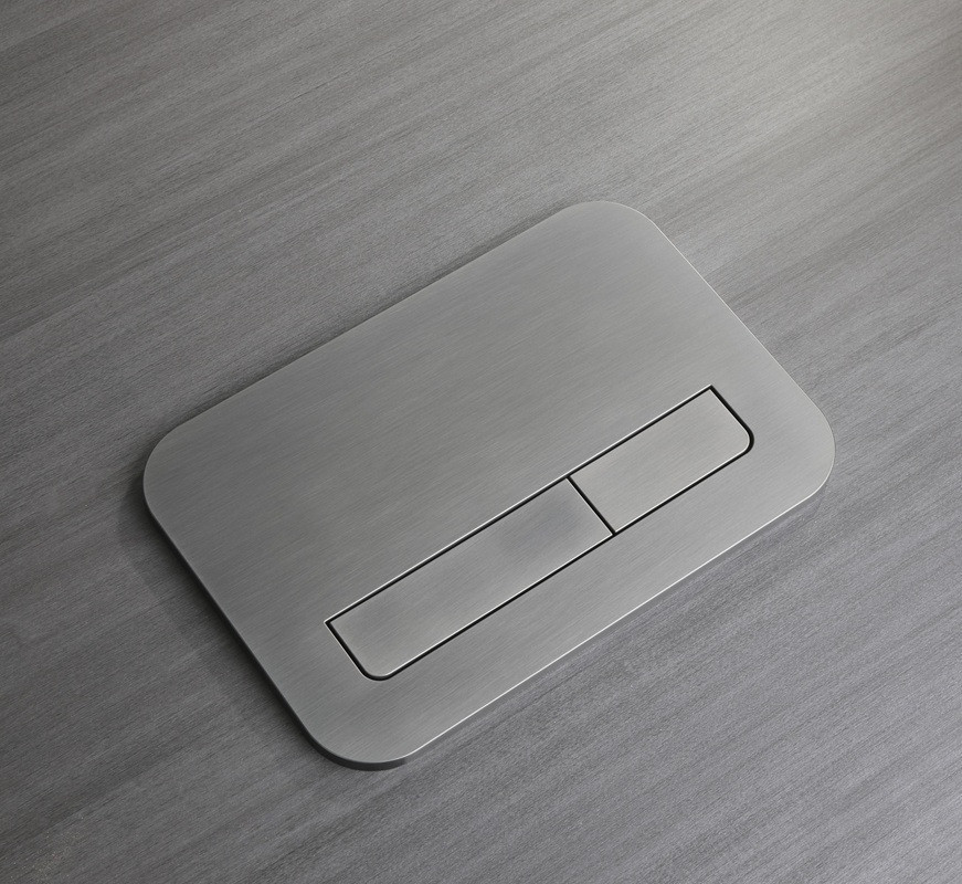 Панель змиву Koer KT-0609-07 240x160x7mm пластикова, кнопка лінійна (колір графіт) (KR6133)   ( 25039 ) Харків - фото 2