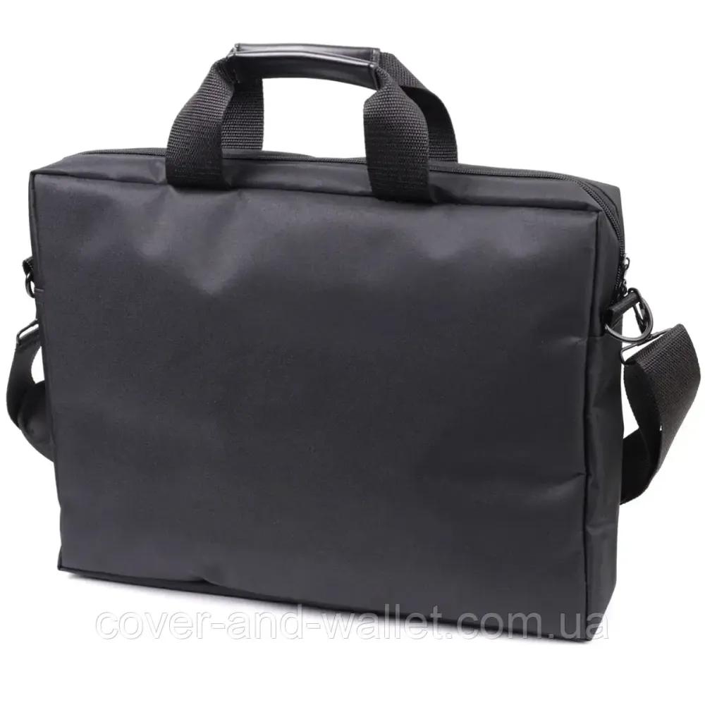 Практичная деловая сумка для ноутбука из качественного полиэстера черного цвета FBR Киев - изображение 2