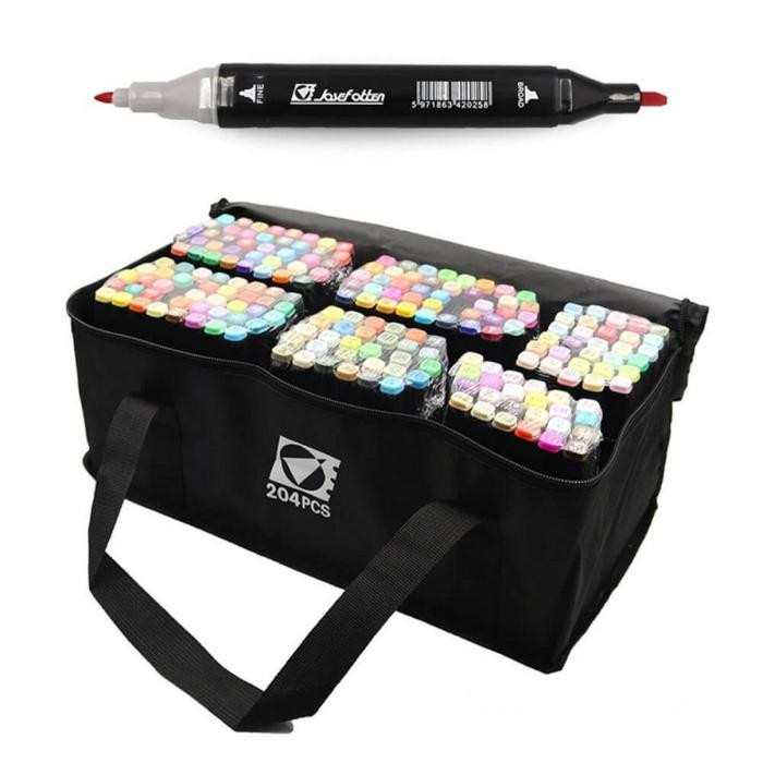 Набор скетч-маркеров двусторонних ST40664 в наборе 204 штуки Винница - изображение 1