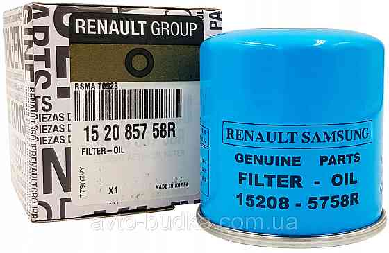 Фільтр масляний на Рено Кліо IV мотор 1.6RS рік 2013> Renault (Оригінал) 152085758R Новий Розділ