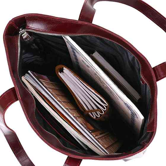 Стильная женская сумка-шоппер Shvigel 16368 Бордовый Киев