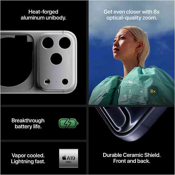 Смартфон Apple iPhone 17 Pro Max 256GB Silver (MFYM4AF/A) ( 24357 ) Харків
