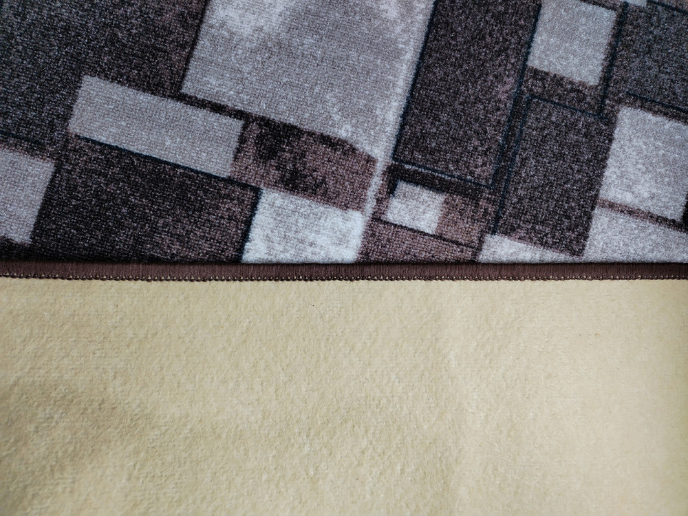 Килимова доріжка Повсть, Коричнева мозайка, Ширина 1.5м. Кам'янське - фото 3