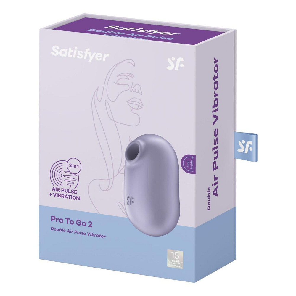 Вакуумный стимулятор с вибрацией Satisfyer Pro To Go 2 Violet Sex Aura Киев - изображение 7