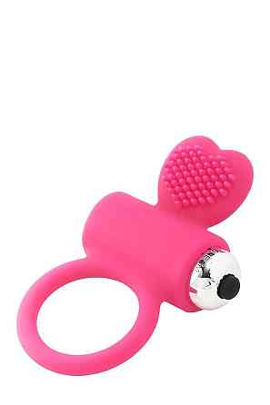 Ерекційне кільце з вібрацією Dream Toys FLIRTS COCKRING PINK Sex Aura Київ
