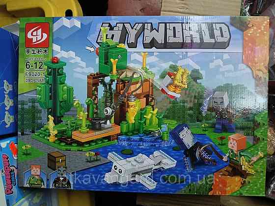 Конструктор Minecraft My World 390 деталей блочний F 9020-1 Хмельницький