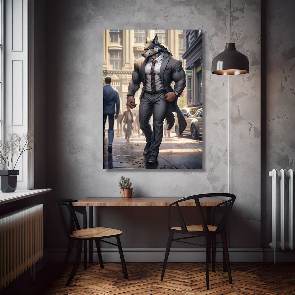 Картина Холсті в спортзал  Вовк  KLM_11 100х150 см Киев - изображение 2