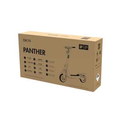 Електросамокат OKAI ES800 Panther Off-Road Black 12", 1500(3000)W, Dual Motor, 19,2Ah, 50km, 60kmh, 35%, NFC, App, 43kg (ES800-B) Киев - изображение 19