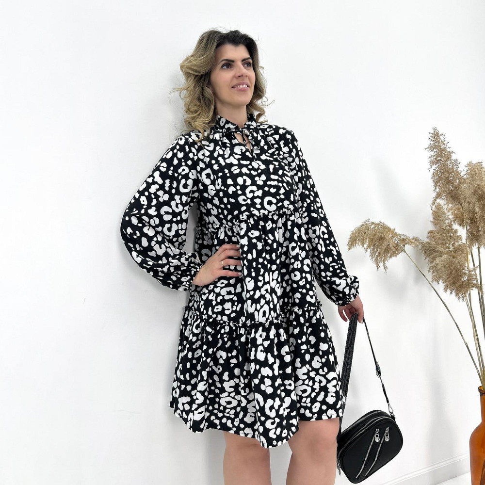 Легка жіноча сукня оверсайз "Lichi" оптом | Батал | Розпродаж моделі Київ - фото 8