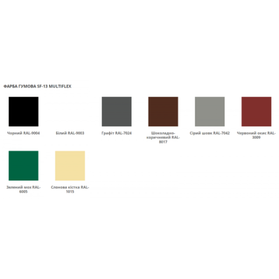 Фарба гумова SMILE SF-13 білий RAL-9003 6 кг Киев