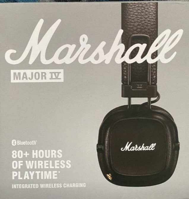 Наушники Marshall Major 4 IV Bluetooth Black / Brown . Киев - изображение 1