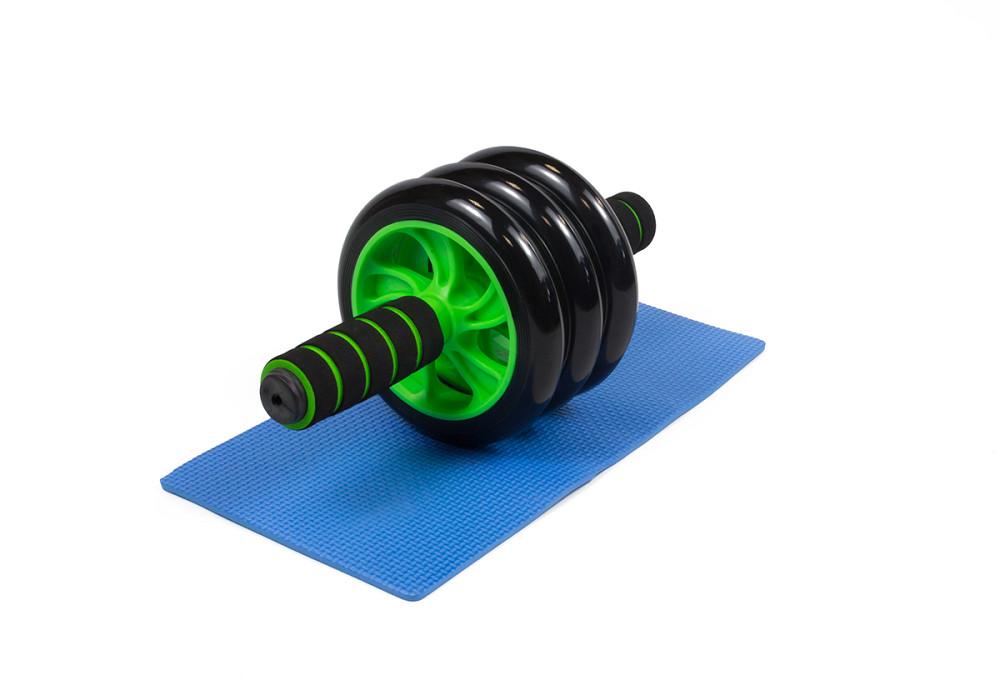 EasyFit Ролик для пресу EasyFit з килимком Зелений (3 колеса) Коломыя - изображение 1