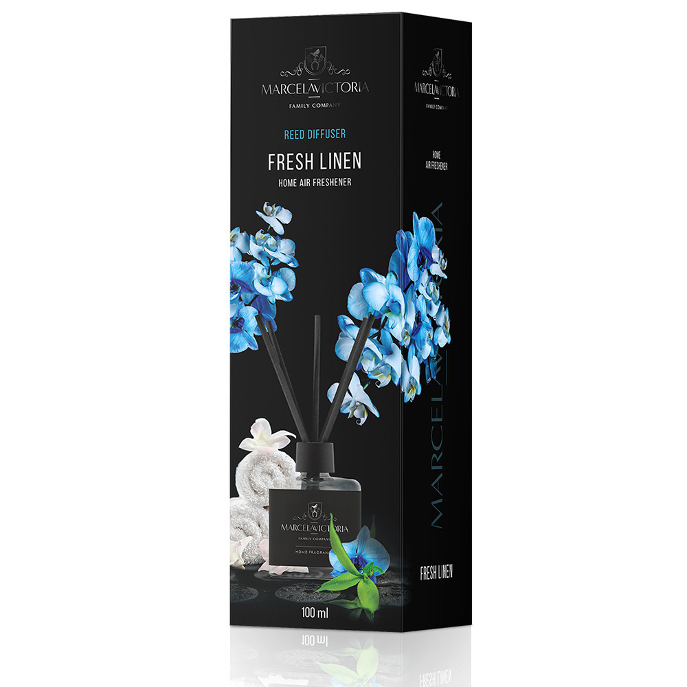 Аромадифузор для дому "Reed Diffuser" Fresh Linen (Свіжа бавовна) 100мл Marcela&Victoria
    
    
    
    
    
    
    
    
    
   Вінниця - фото 1
