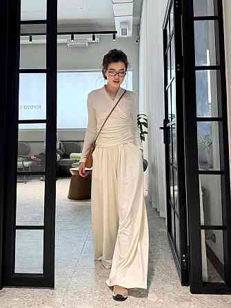 Женский стильный повседневный комплект двойка ангора Молочный, 42/44 Одесса