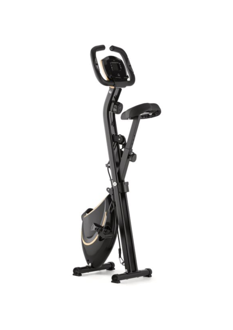 Велотренажер Gymtek FX600 магнітний складний з еспандерами золотий Київ - фото 9