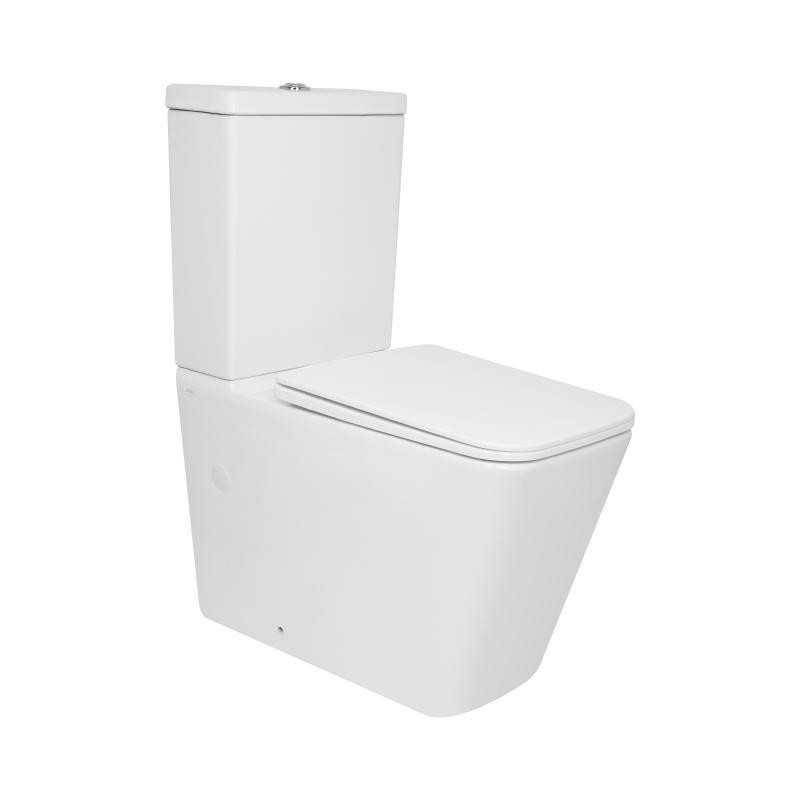 Унитаз напольный Qtap Crow Eco Ultra Quiet безободковый с сиденьем Soft-close QTCRO27W51030 Киев - изображение 1