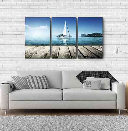 Модульна картина Яхта Art-68_3А Київ